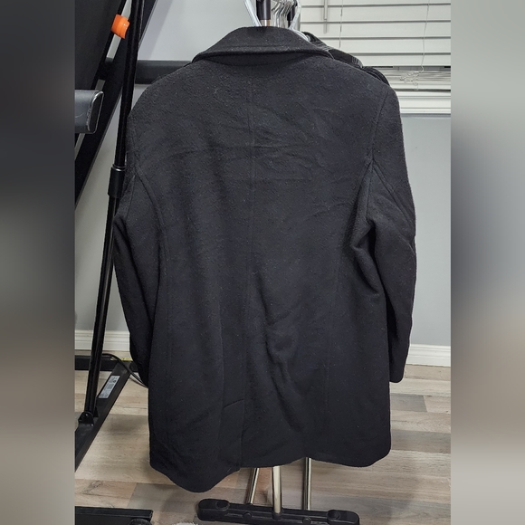 L.L Bean Coat Black Trench Coat - Picture 5 of 9